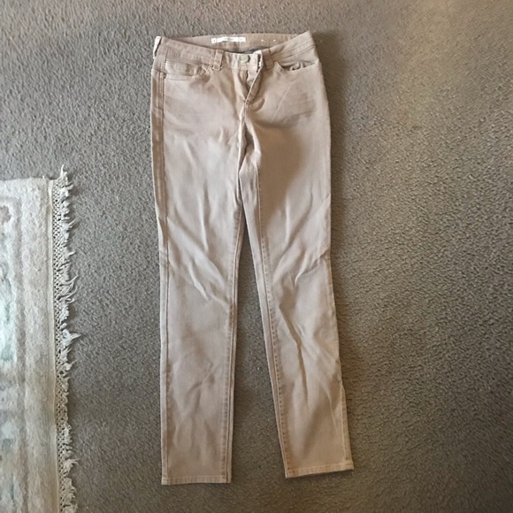 COPY - High waisted Tan khaki Style Straight Jeans - Picture 1 of 3